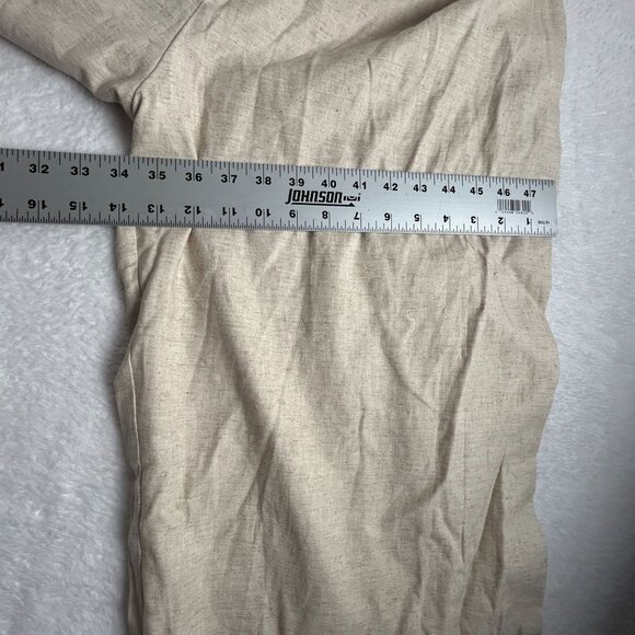 Banana Republic Womens Linen Blend Wide-Leg Sleeveless Jumpsuit 10 Beige New - Picture 12 of 13